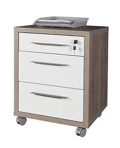 KIT CASSETTIERA 3 CASSETTI ROVERETARTUFO/BIANCO CM. 45X48,5X63H