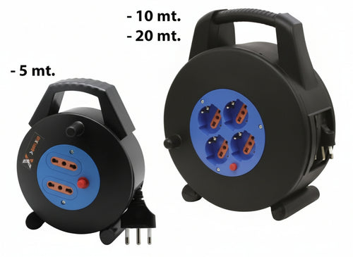 AVVOLGICAVO ELETTRICO 3X1 MT.10 PROLUNGA PROLUNGHE CAVI ELETTRICI
