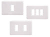 PLACCHE ABS SCATTO BIANCHE DA 1 POSTO ART.890 CONFEZIONE PZ 12
