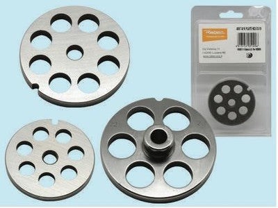 PIASTRE LAME PER TRITACARNE IN ACCIAIO AL CARBONIO N22 - FORO 8 MM