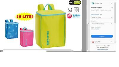 ZAINO TERMICO EASY STYLE BACKPACK LT.15 CM.26,5x17x35 BORSE TERMICHE