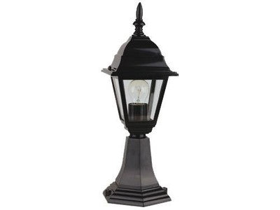 LANTERNE LANTERNA PLAFONIERA APPLIQUE PIUMA SU BASE CM. 15x15xH45 ILLUMINAZIONE
