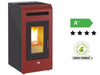 STUFE A PELLET QUEEN PLUS HE 14 CANALIZZATA BORDEAUX 12,9 Kw/h - CM.49x54xH102