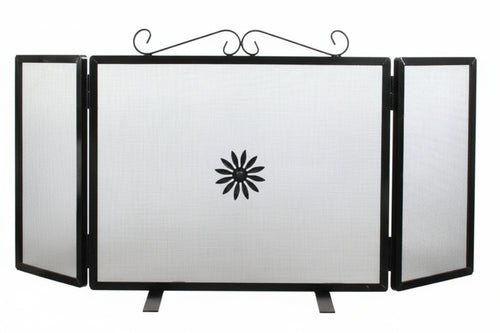 PARASCINTILLE PER CAMINETTI A 3 ANTE SOLE CM. 90X40H