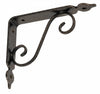REGGIMENSOLA IN FERRO BATTUTO STAFFA SUPPORTO NERO RAME PER MENSOLE LEGNO 2 PZ.