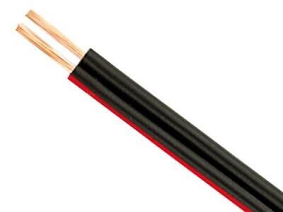 CAVO PIATTINA HI-FI ROSSO/NERO 2X0.75 CONDUTTORI CAVI MATASSE ELETTRICHE MT.100