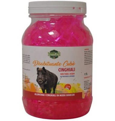 DISSUASORE REPELLENTE DISABITUANTE CUBO GEL PER CINGHIALI KG. 2,5