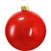 Pallina per albero di Natale decorato, color Rosso, Gonfiabile