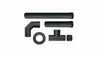 KIT PER STUFE A PELLET 5 PZ TUBI ROSONE RACCORDI GOMITI PER STUFE