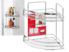 MENSOLA DOCCIA FRANCY 2.0 ANGOLARE A 2 RIPIANI CM.22x22xH34 ARREDO BAGNO