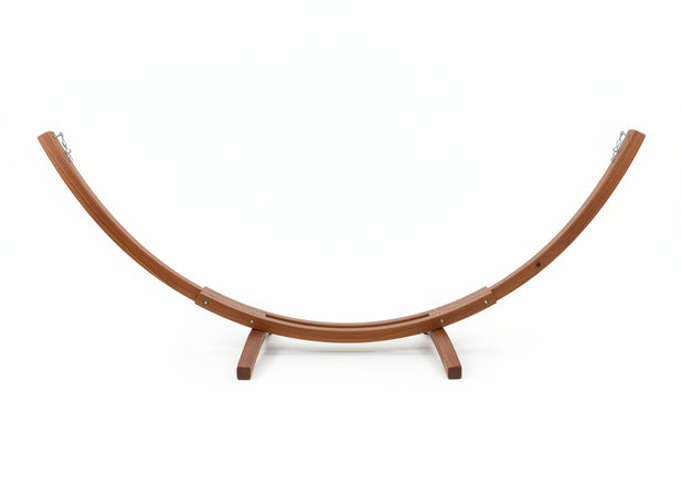 TELAIO LEGNO PER AMACA DOPPIA CM. 410X120X130 ARREDO GIARDINO ESTERNO