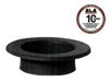 ROSONI ROSONE 2MM NERO OPACO PER STUFE STUFA D. CM. 12-13-14-15-16 CANNE FUMARIE