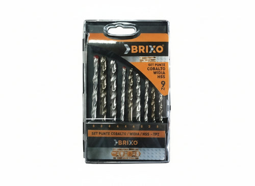 SET PUNTE PER FORARE BRIXO HSS - WIDIA - COBALTO 9 PZ