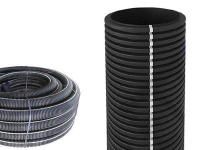 TUBO CORRUGATO DOPPIA PARETE CAVIDOTTO DIAMETRO 40MM ROTOLO MT 50