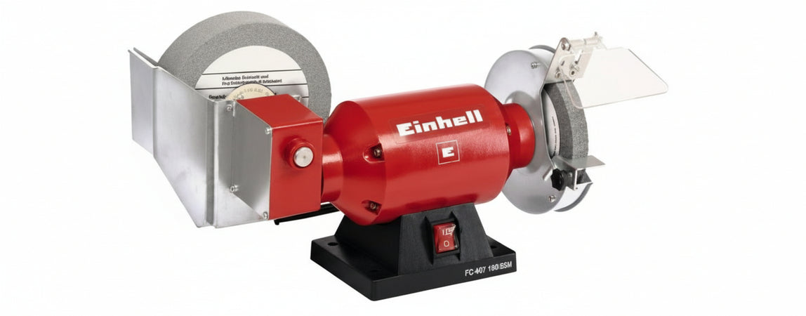 SMERIGLIATRICE COMBINATA DA BANCO CON DOPPIA MOLA 250W TC-WD 150/200 EINHELL