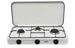 FORNELLO A GAS 3 FUOCHI BROMO CM. 58,5x32x10H VIAGGI PICNIC SPIAGGIA CAMPEGGIO