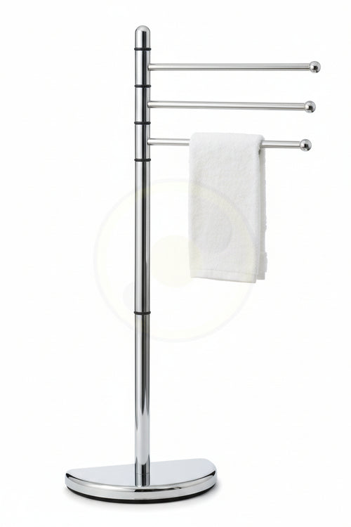 PIANTANA GEDY HI31 PORTASCIUGAMANI HIBISCUS IN METALLO CROMATO H CM.90