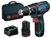 TRAPANI AVVITATORE A BATTERIA BOSCH GSB 12V-15 - 2 BATTERIE DA 12V - 2Ah