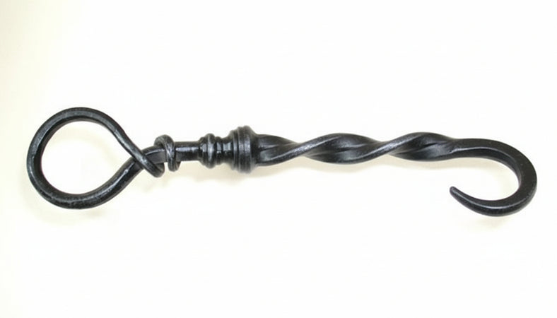 TERMINALE FINALE PER BASTONE TENDA IN FERRO BATTUTO MODELLO FIOCCO