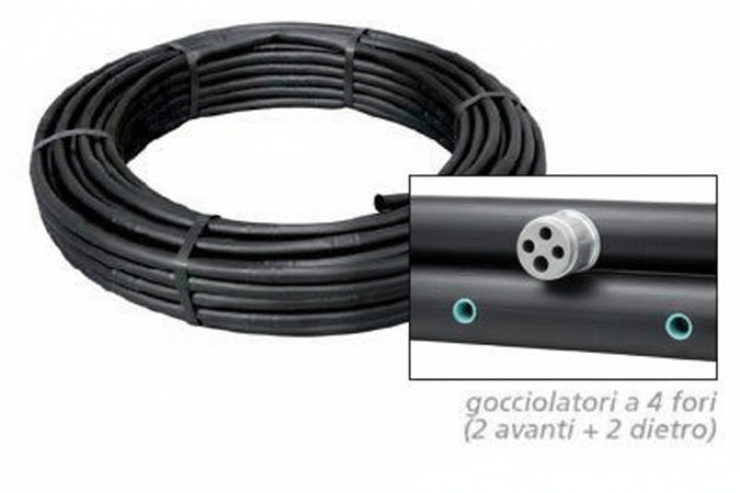 TUBO ALA GOCCIOLANTE PORTATA 2 LT/H mm. 16 LUNGHEZZA MT.50 PASSO CM.40