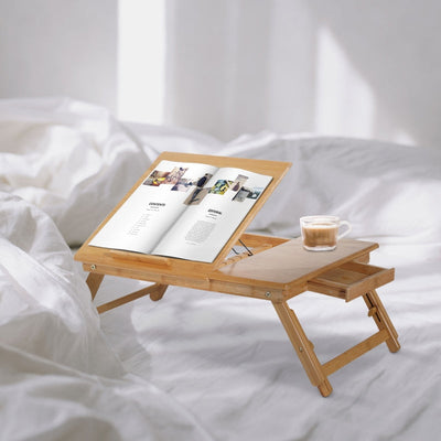 tavolino da letto pc portatile con ventola di raffreddamento in legno di bambù da salotto soggiorno caffè divano moderno interno esterno 884923-00244F