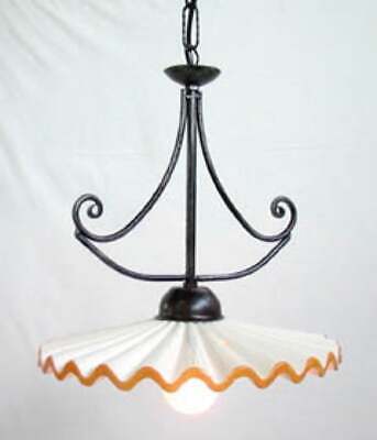 LAMPADARIO MARGHERITA IN FERRO BATTUTO
