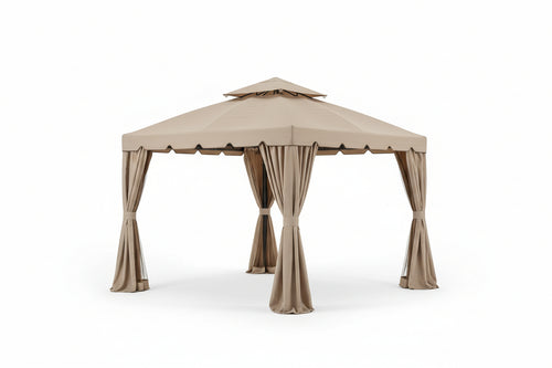 SET 4 TELI LATERALI MOSCHIERA MT. 3X4 ECRU' PER GAZEBO SAHARA ADVENTURE MAGNUM