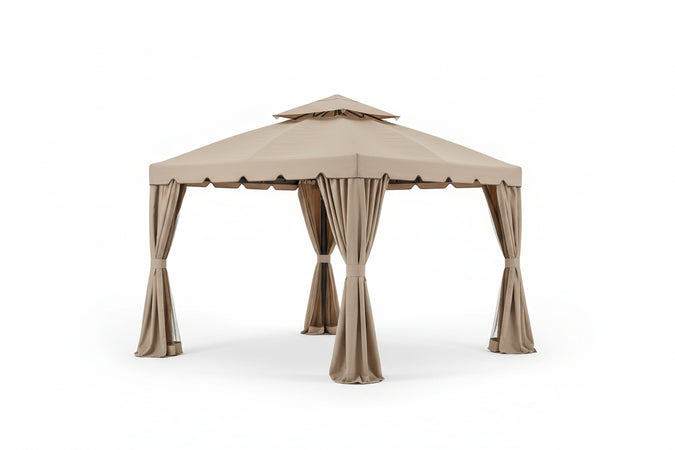 SET 4 TELI LATERALI MOSCHIERA MT. 3X4 ECRU' PER GAZEBO SAHARA ADVENTURE MAGNUM