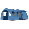 Tenda da Campeggio per 5-6 Persone con 2 Porte, Finestre e Tasche Portaoggetti, 475x315x215 cm, Blu WY4A20-304V00BUWY4