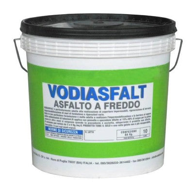 ASFALTO A FREDDO VODIASFALT LT. 10 EMULSIONE BITUMINOSA IMPERMEABILIZZANTE