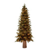Albero di Natale Pino Luxury New con LED integrati, in PE Effetto Real Touch