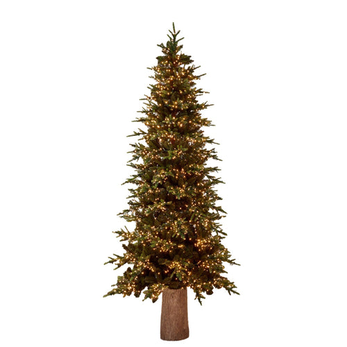 Albero di Natale Pino Luxury New con LED integrati, in PE Effetto Real Touch
