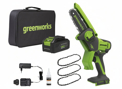 SEGHE POTATRICI BATTERIA 48V GREENWORKS GD48MCS10K2