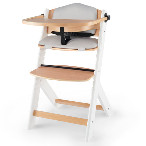 Seggiolone da Pappa 3 in 1 ENOCK con Cuscino Kinderkraft-Bianco