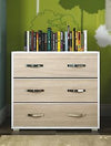 LINEA MODERN KIT CASSETTONE 3 CASSETTI CM. 91X45X81H BIANCO / OLMO