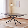 Tavolo Canopus con sistema ad apertura rotante, design moderno, 130/190 x 90 x h 76 cm