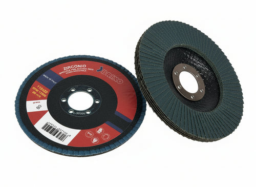 10 PZ DISCHI LAMELLARI ZIRCONIO SPECIFICI PER ACCIAIO INOX GRANA 80  MM. 115