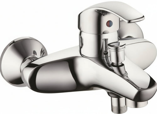 MISCELATORE RUBINETTO VASCA-DOCCIA ESTERNO IN OTTONE CROMATO TOP QUALITY