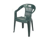 SEDIE SEDIA POLTRONA IN RESINA PIONA VERDE CM.56x55xH78 ARREDO GIARDINO