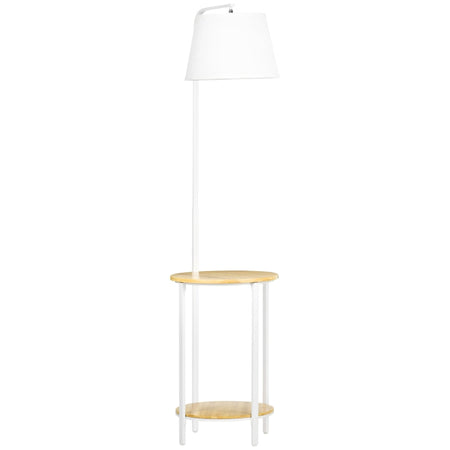 Lampada da Terra Moderna con Tavolino a 2 Livelli per Soggiorno e Camera da Letto, 43L x 39.5P x 162A cm WL8B31-320WL8