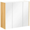 Armadietto Specchiera Bagno a 3 Ante con Mensole Regolabili, 68x22x60cm, Bianco TG9834-559V80WTTG9