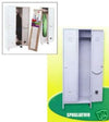 ARMADIO COMPONIBILE IN LAMIERA SPOGLIATOIO 2 POSTI CON SERRATURA CM. 66X35X175H