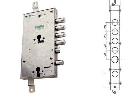 SERRATURE SERRATURA MOTTURA PE RPORTE BLINDATE 85.595