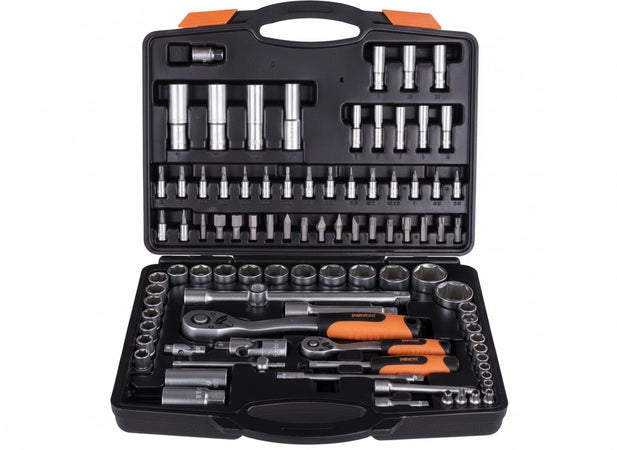 SET CHIAVI A BUSSOLA IN VALIGETTA BRIXO 94 PZ UTENSILI MANUALI