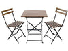 SET BISTROT WOODY TAVOLO+SEDIE ARREDO GIARDINO