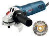 SMERIGLIATRICI MOLATRICI BOSCH 750W. GWS 750 PROFESSIONAL C/DISCO
