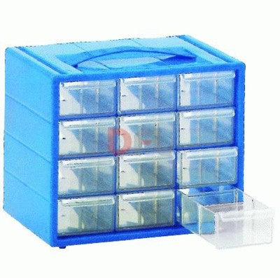 CASSETTIERE CASSETTIERA PORTAOGGETTI MONOBLOCCO ESPACE CM 22x15x18 - 12 CASSETTI
