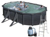 PISCINE FUORITERRA OVALI GRE GRANADA KIT POROV GF 508 - CM.500x300xH132