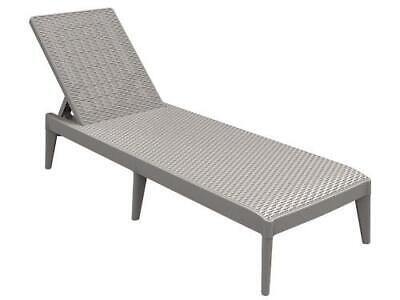 LETTINI SDRAIO RATTAN NUMANA GRIGI CM. 186x60xH29