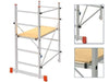 TRABATTELLI TRABATTELLO PONTEGGIO ALLUMINIO STEP UP HOBBY CM. 116x80xH152